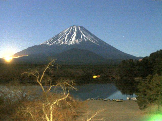 精進湖からの富士山