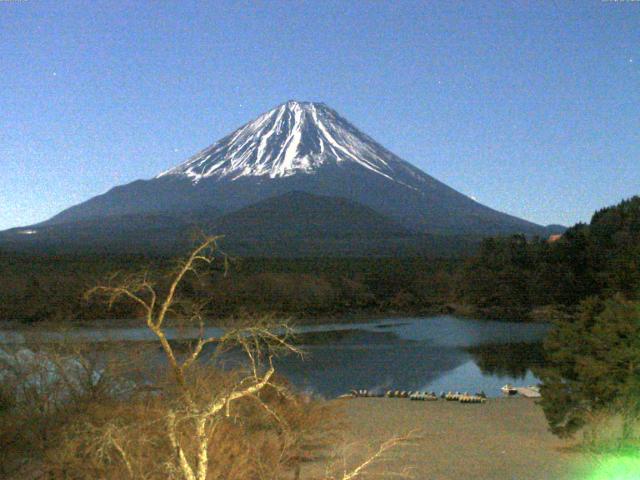 精進湖からの富士山