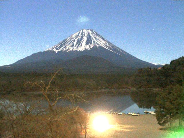 精進湖からの富士山