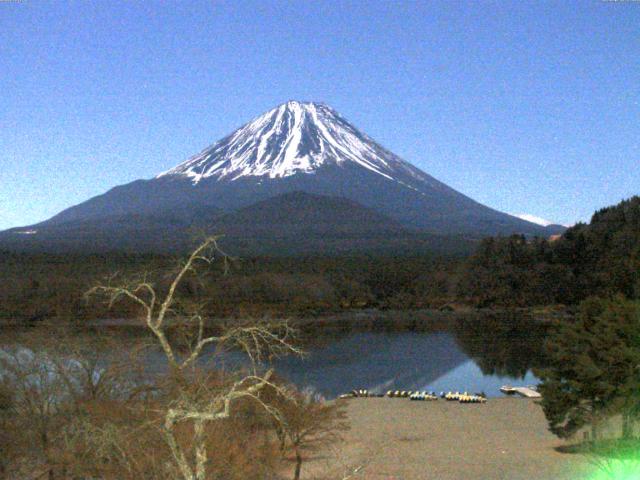精進湖からの富士山