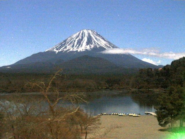 精進湖からの富士山