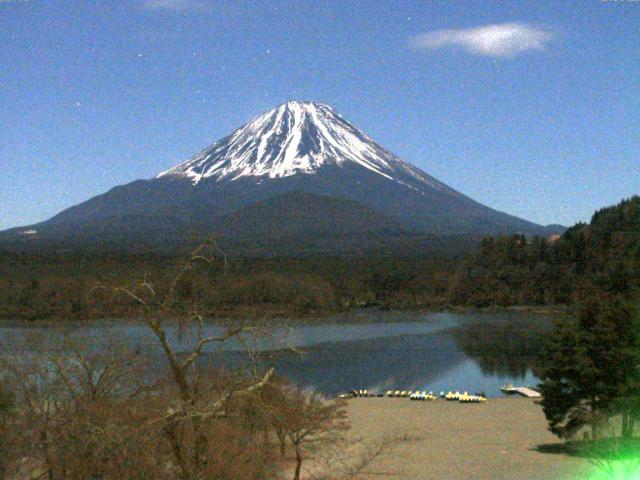 精進湖からの富士山