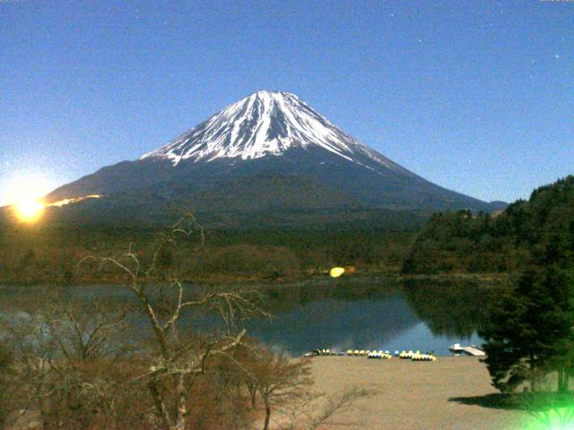 精進湖からの富士山