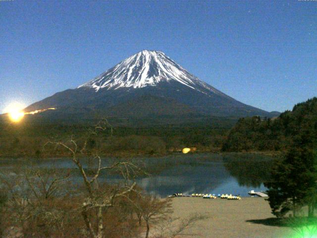精進湖からの富士山