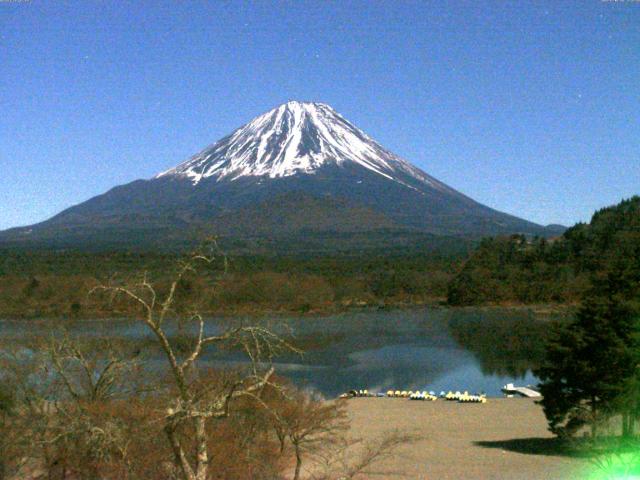 精進湖からの富士山
