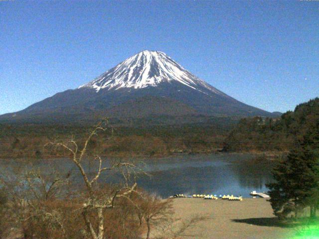 精進湖からの富士山