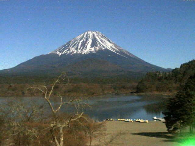 精進湖からの富士山