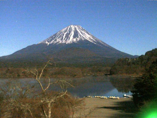 精進湖からの富士山