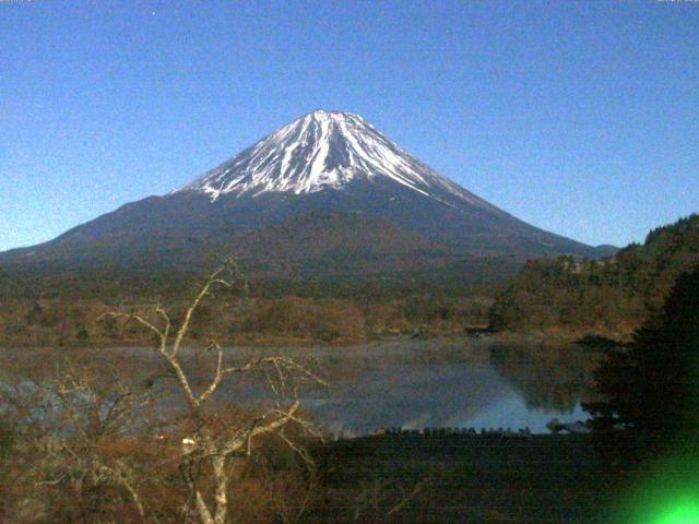 精進湖からの富士山