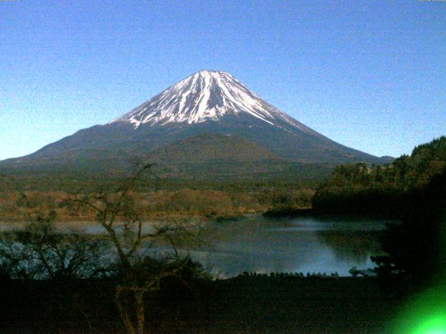 精進湖からの富士山