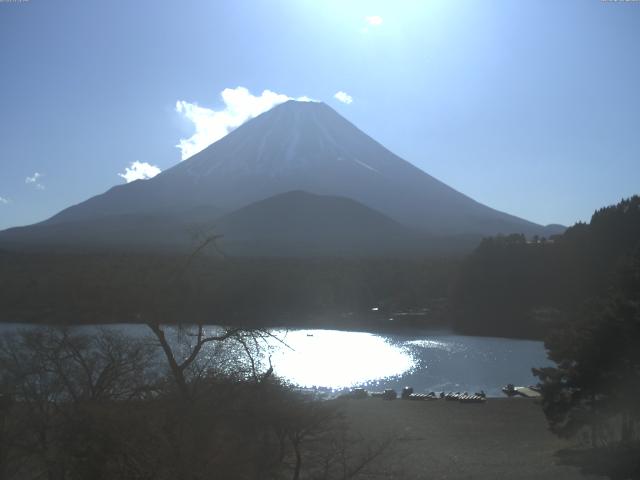 精進湖からの富士山