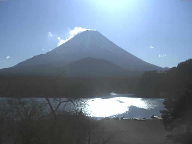 精進湖からの富士山