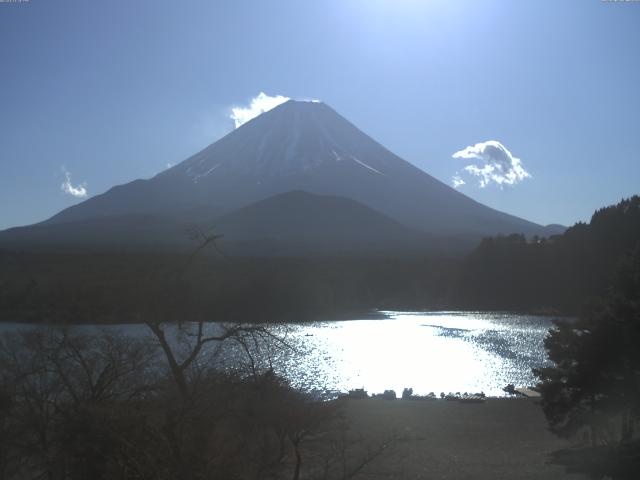 精進湖からの富士山