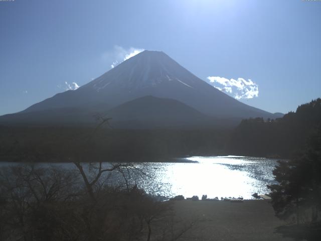 精進湖からの富士山