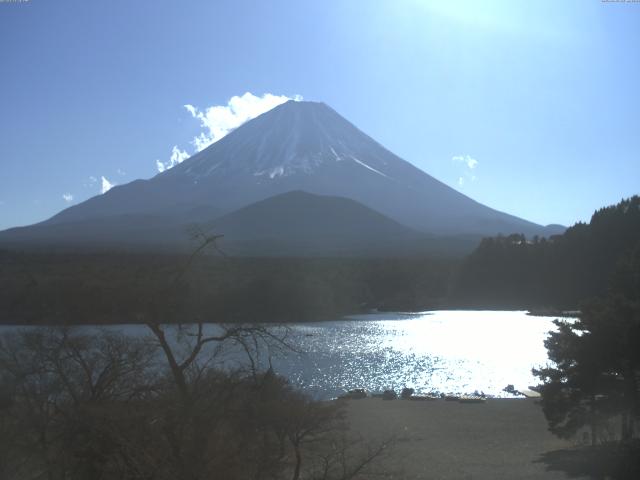 精進湖からの富士山