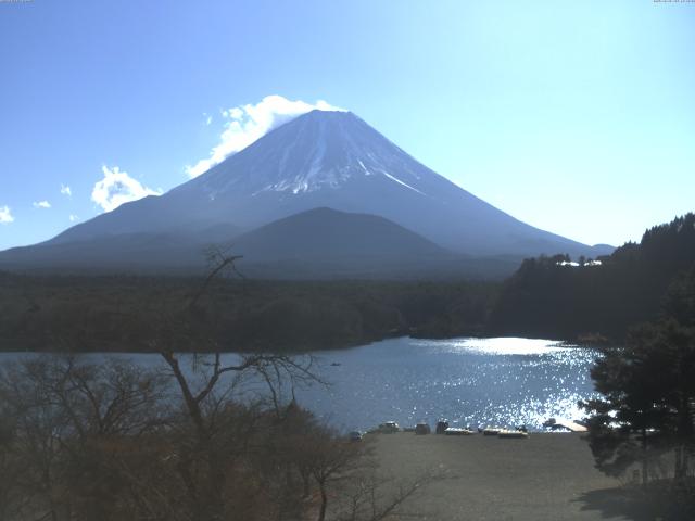 精進湖からの富士山