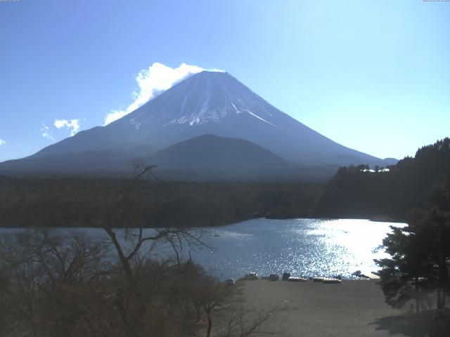 精進湖からの富士山