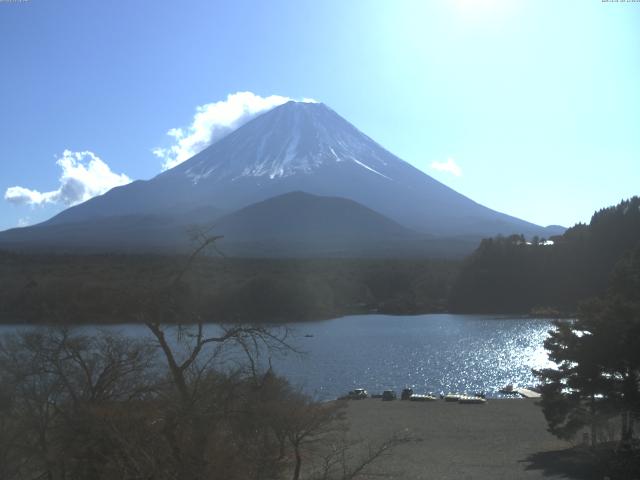 精進湖からの富士山