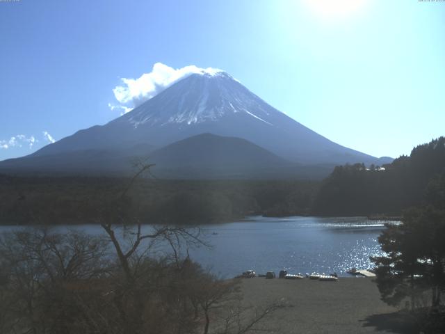 精進湖からの富士山