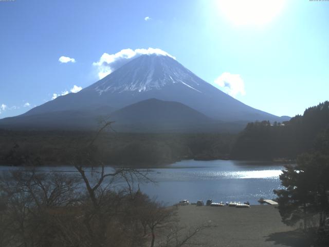 精進湖からの富士山