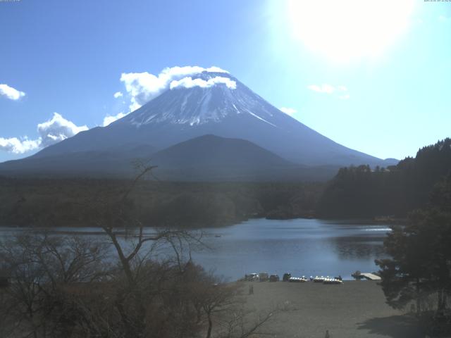 精進湖からの富士山