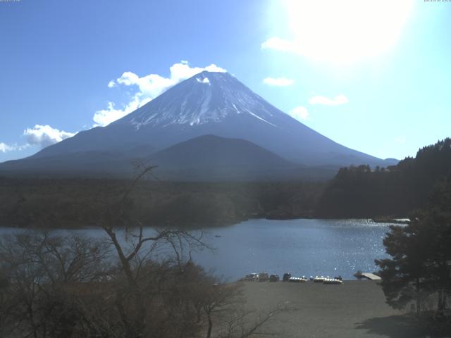 精進湖からの富士山