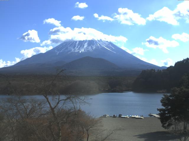 精進湖からの富士山
