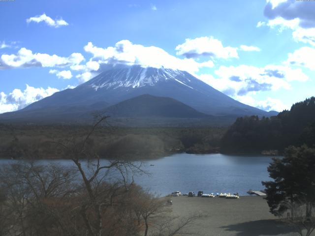 精進湖からの富士山