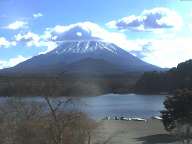 精進湖からの富士山