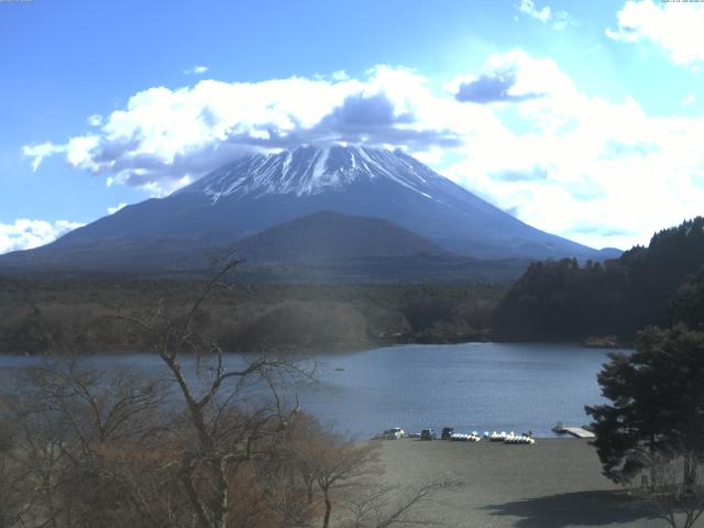 精進湖からの富士山