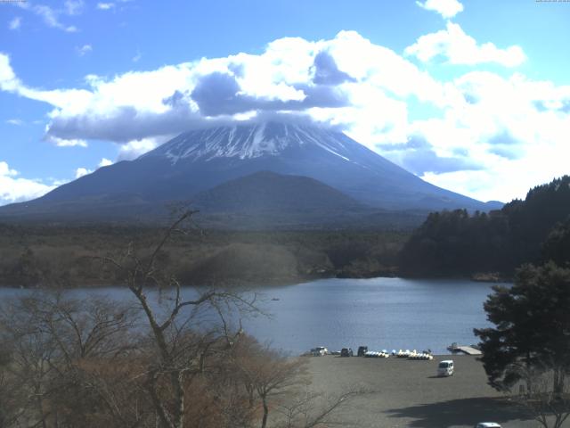 精進湖からの富士山