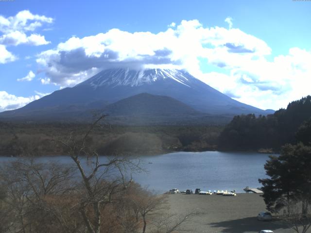 精進湖からの富士山