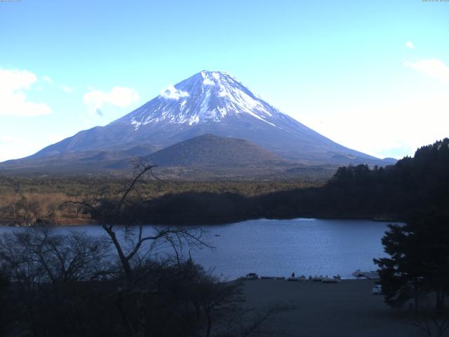 精進湖からの富士山
