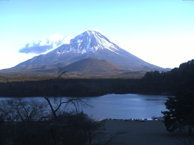 精進湖からの富士山
