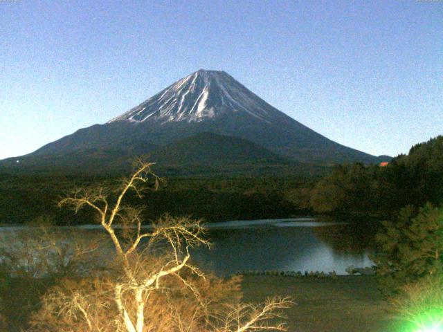 精進湖からの富士山
