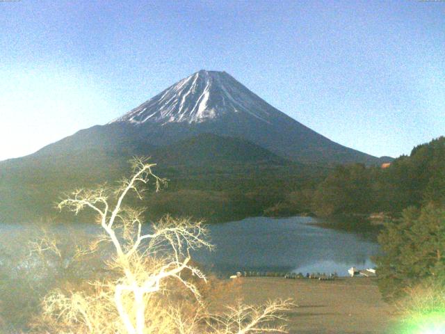 精進湖からの富士山