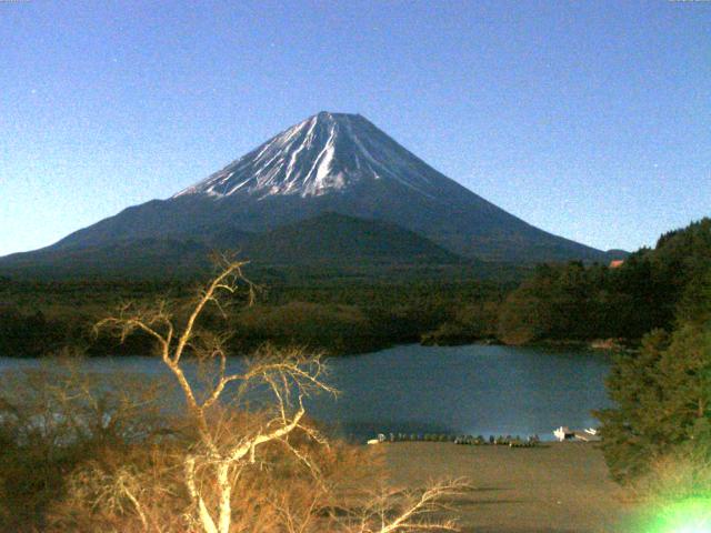 精進湖からの富士山