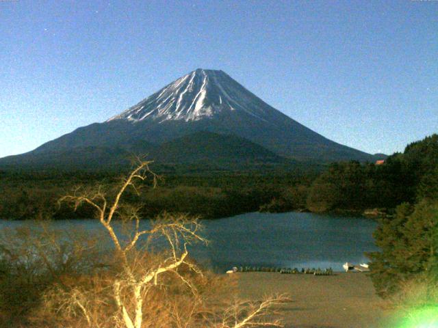 精進湖からの富士山
