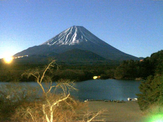 精進湖からの富士山