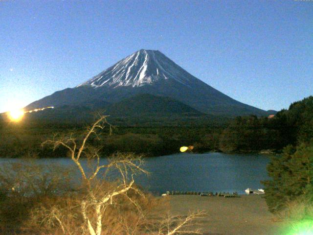 精進湖からの富士山
