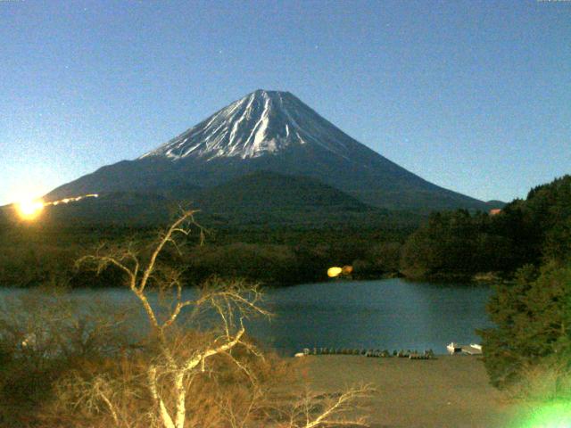 精進湖からの富士山