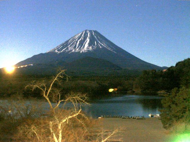精進湖からの富士山