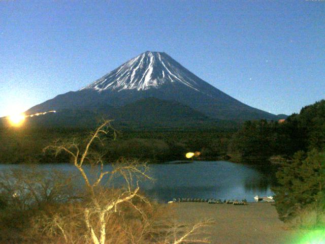 精進湖からの富士山
