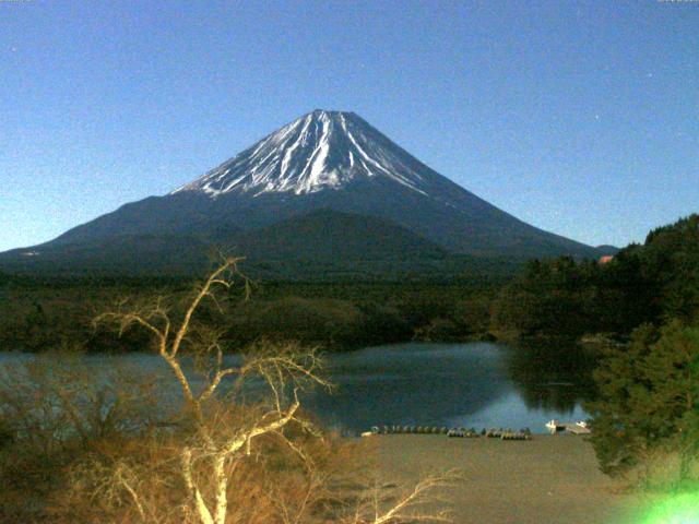 精進湖からの富士山