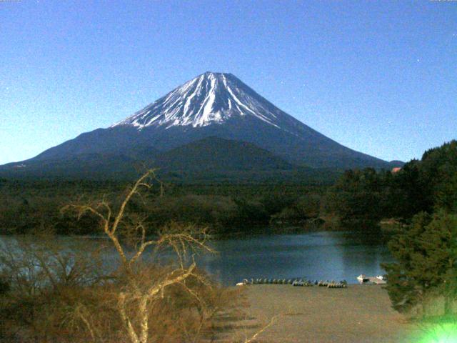 精進湖からの富士山