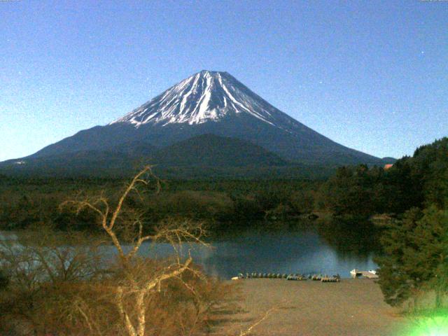 精進湖からの富士山