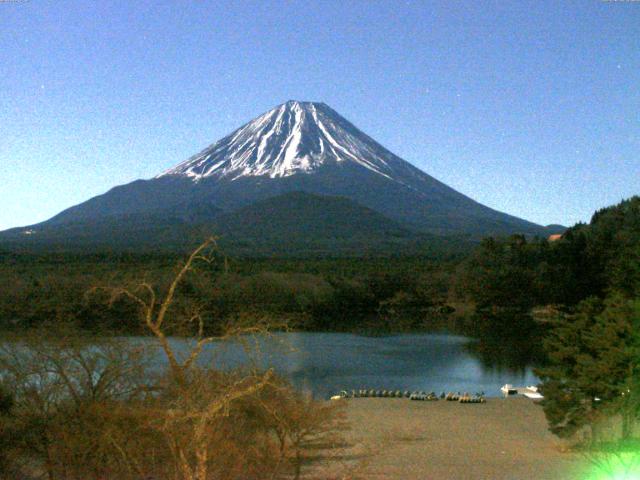 精進湖からの富士山
