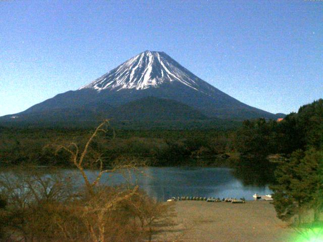 精進湖からの富士山