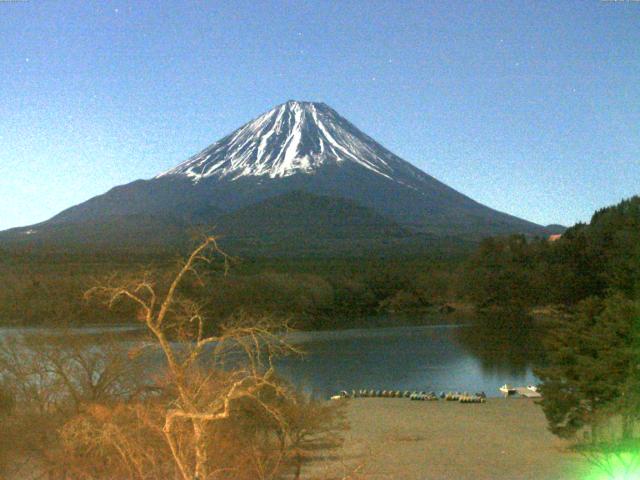 精進湖からの富士山