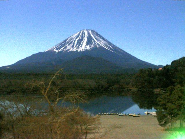 精進湖からの富士山